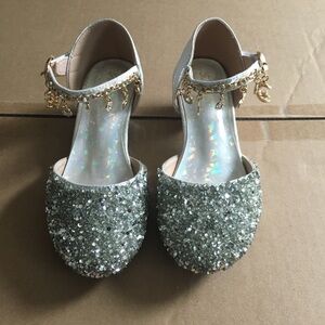 Sparkly Silver Kids Shoes